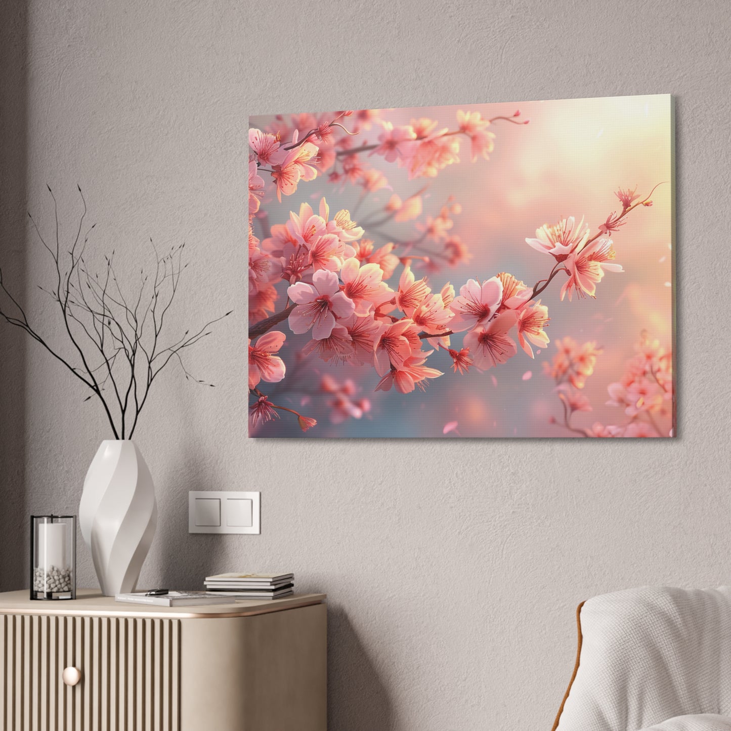 Cherry Blossom in Bloom Canvas Print