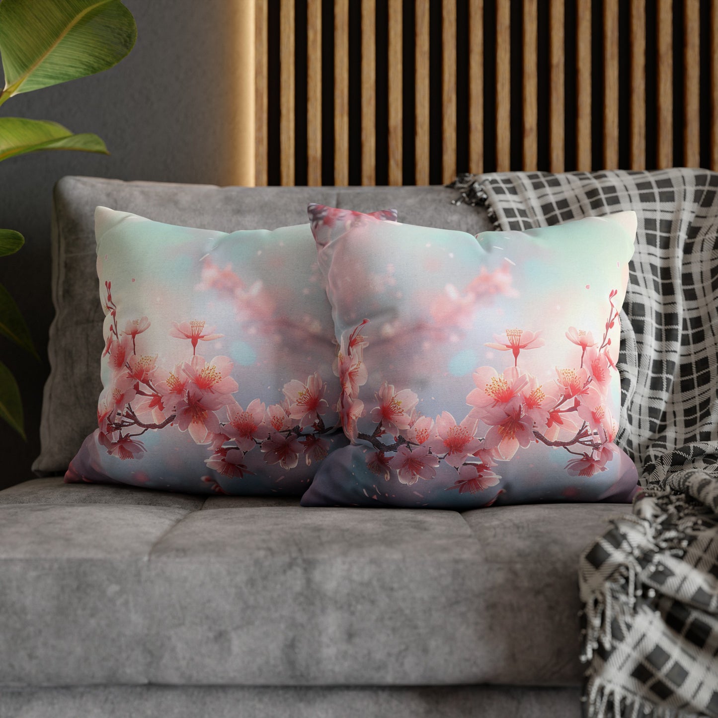 Blossoming Cherry Blossoms Pillow Cover