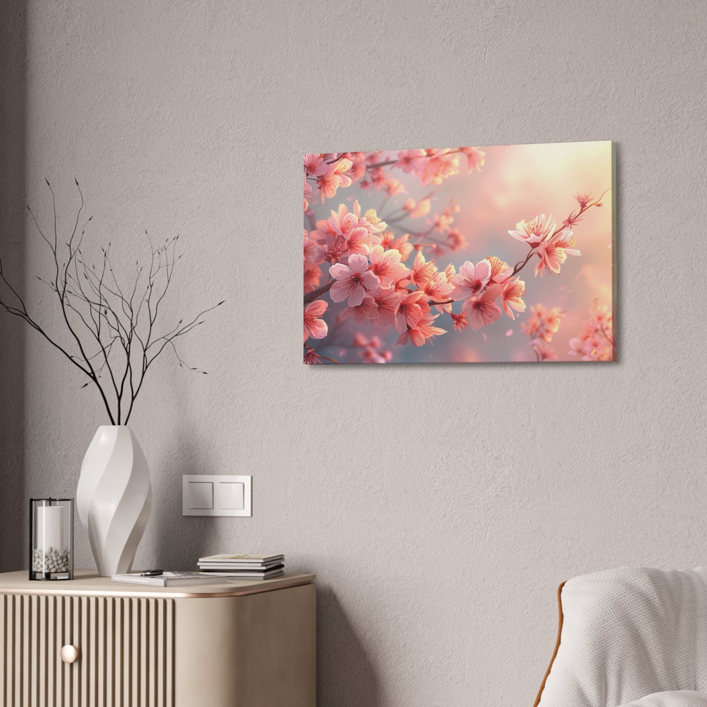 Cherry Blossom in Bloom Canvas Print