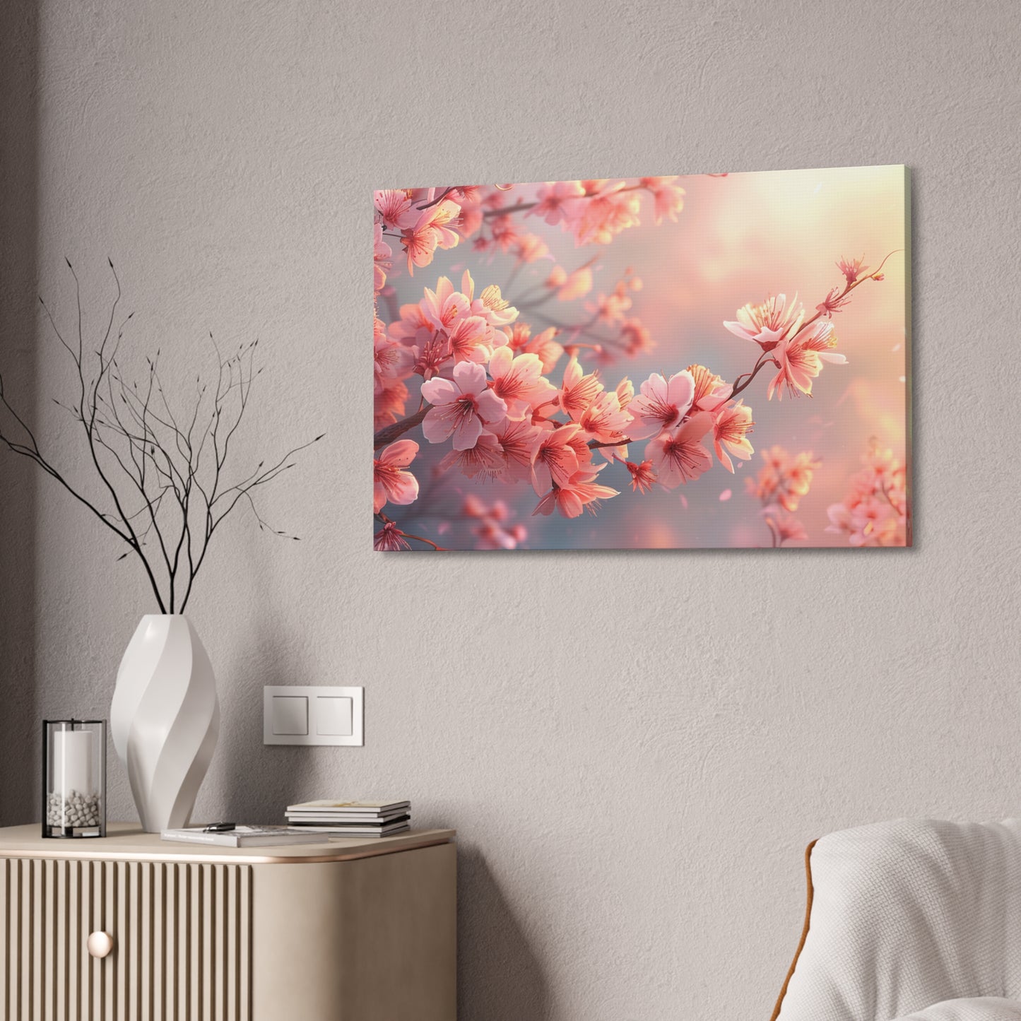Cherry Blossom in Bloom Canvas Print