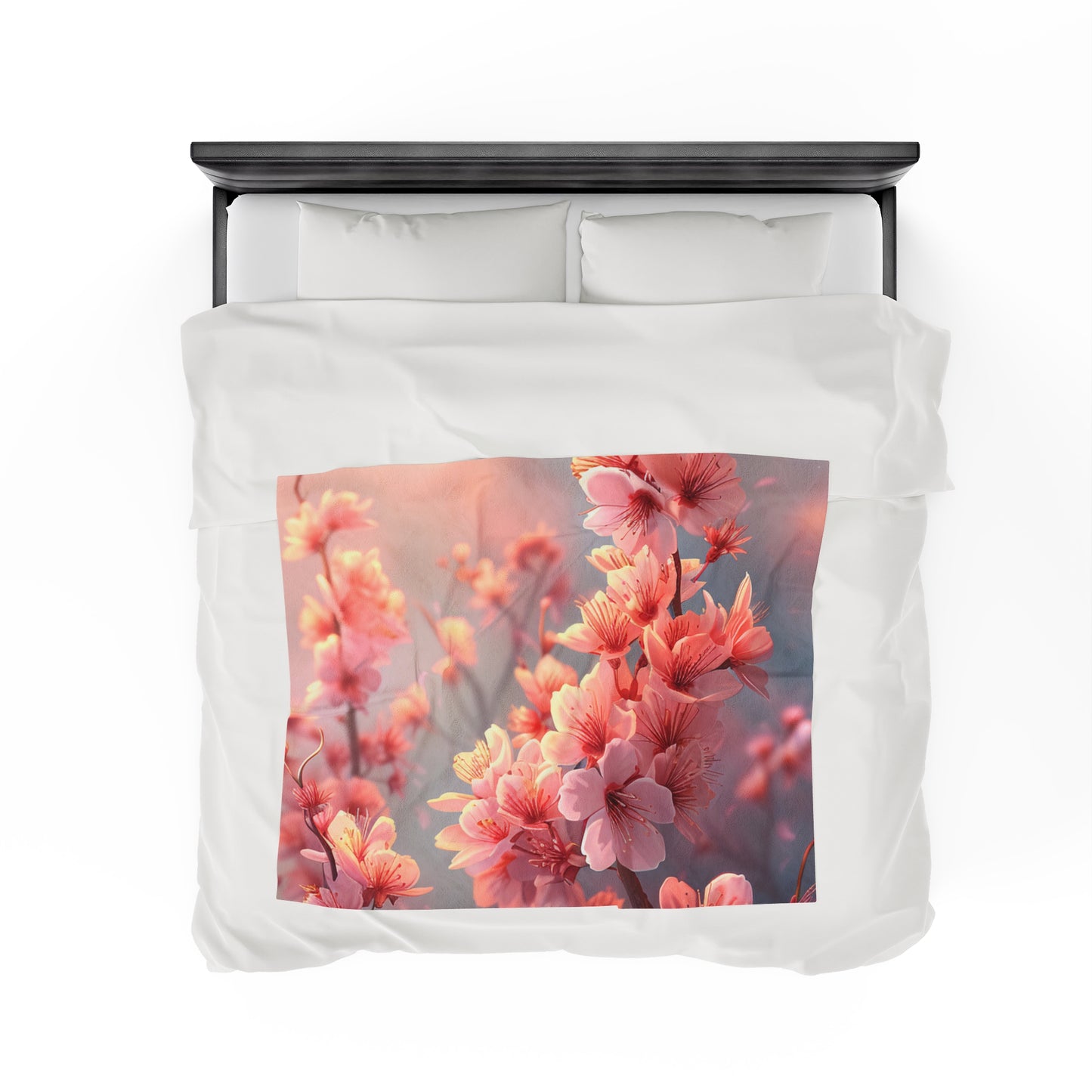 Cherry Blossoms in Bloom Blanket