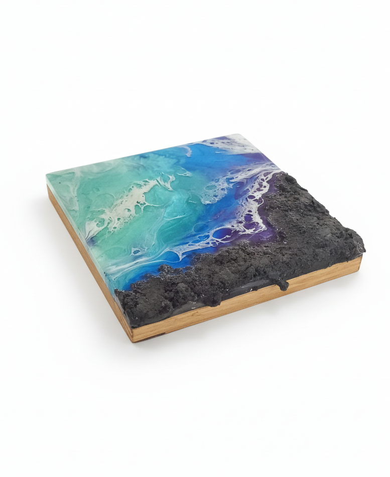 Azure Drift | 6 × 6″