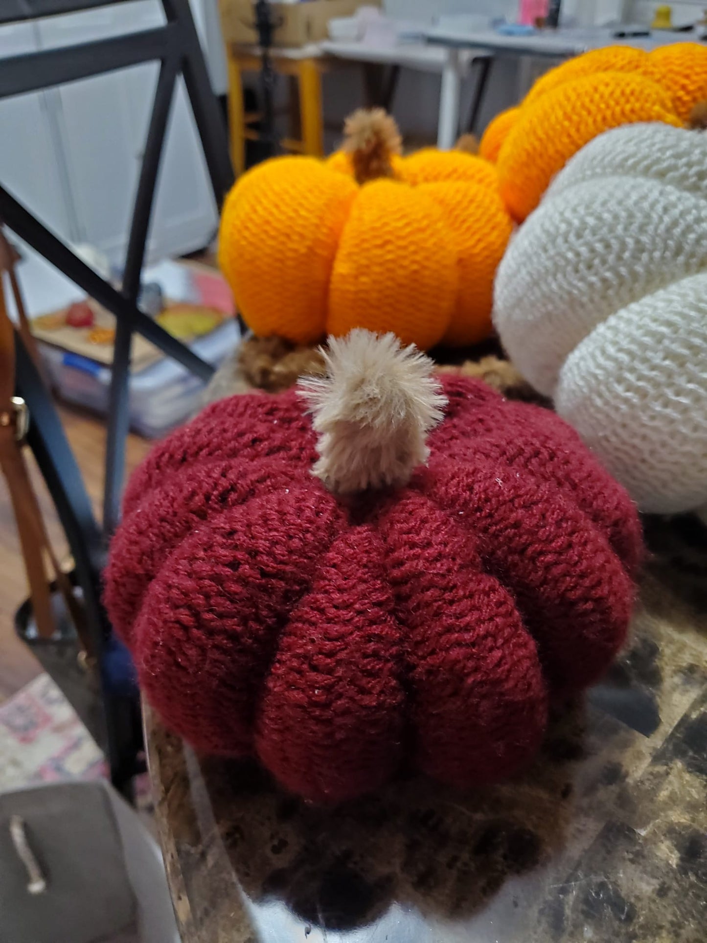 Hand Knitted Pumpkin