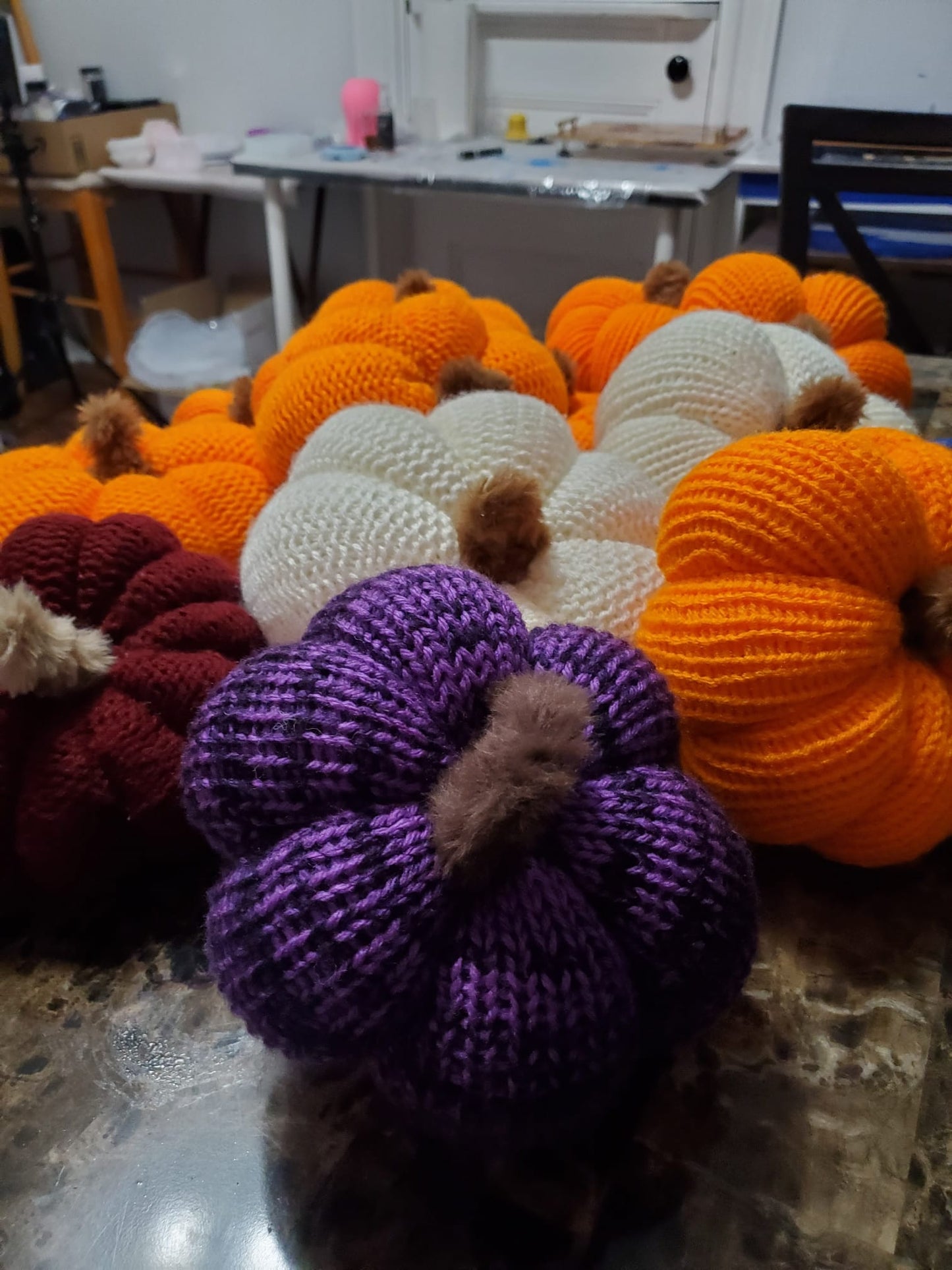 Hand Knitted Pumpkin