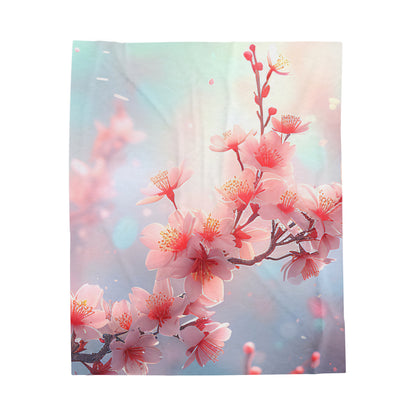 Blossoming Cherry Blossoms Blanket