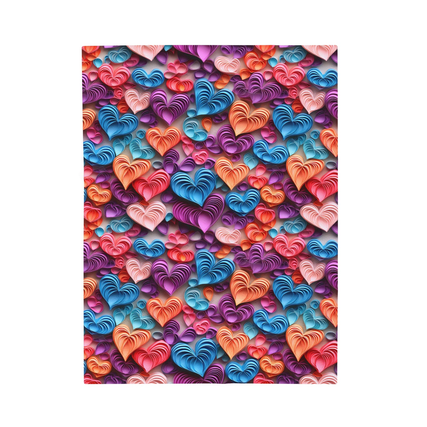 For the Love of Hearts Blanket