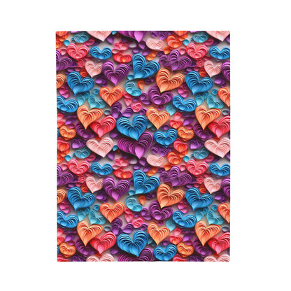 For the Love of Hearts Blanket