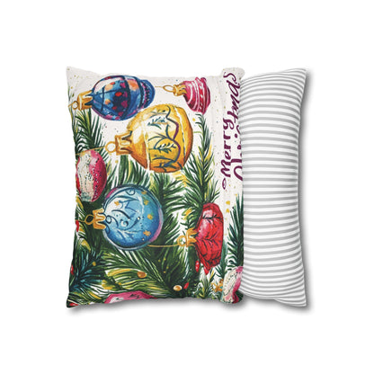 Ornamented Joy Throw PIllow Cover