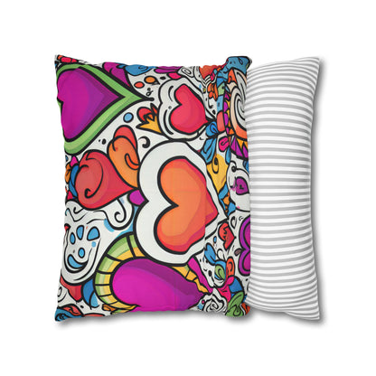 Field of Hearts Pillow Cover