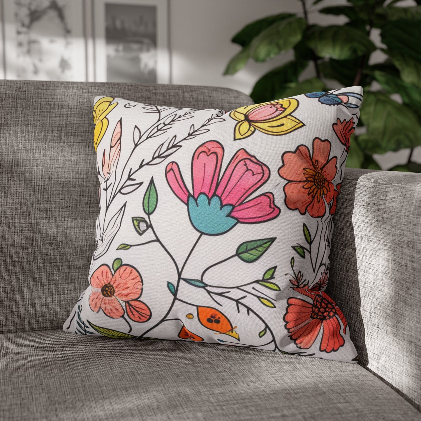 Blooming Garden Pillow Cover