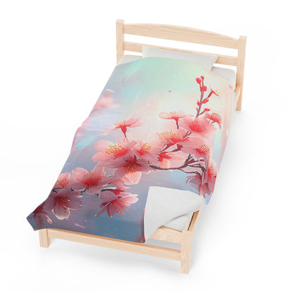 Blossoming Cherry Blossoms Blanket