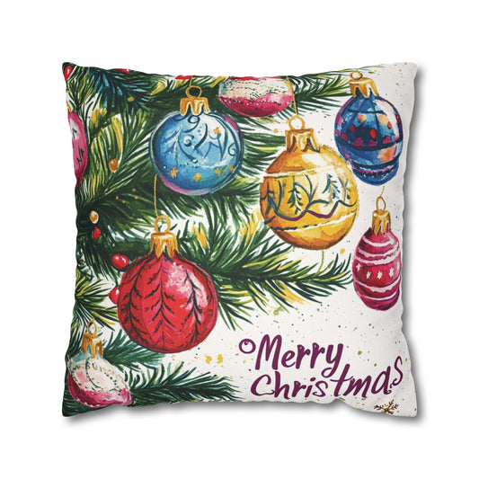 Ornamented Joy Throw PIllow Cover