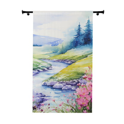 Calming Riverbank Blackout Curtain