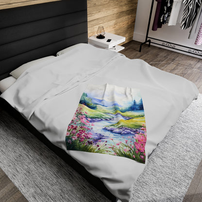 Calming Riverbank Blanket