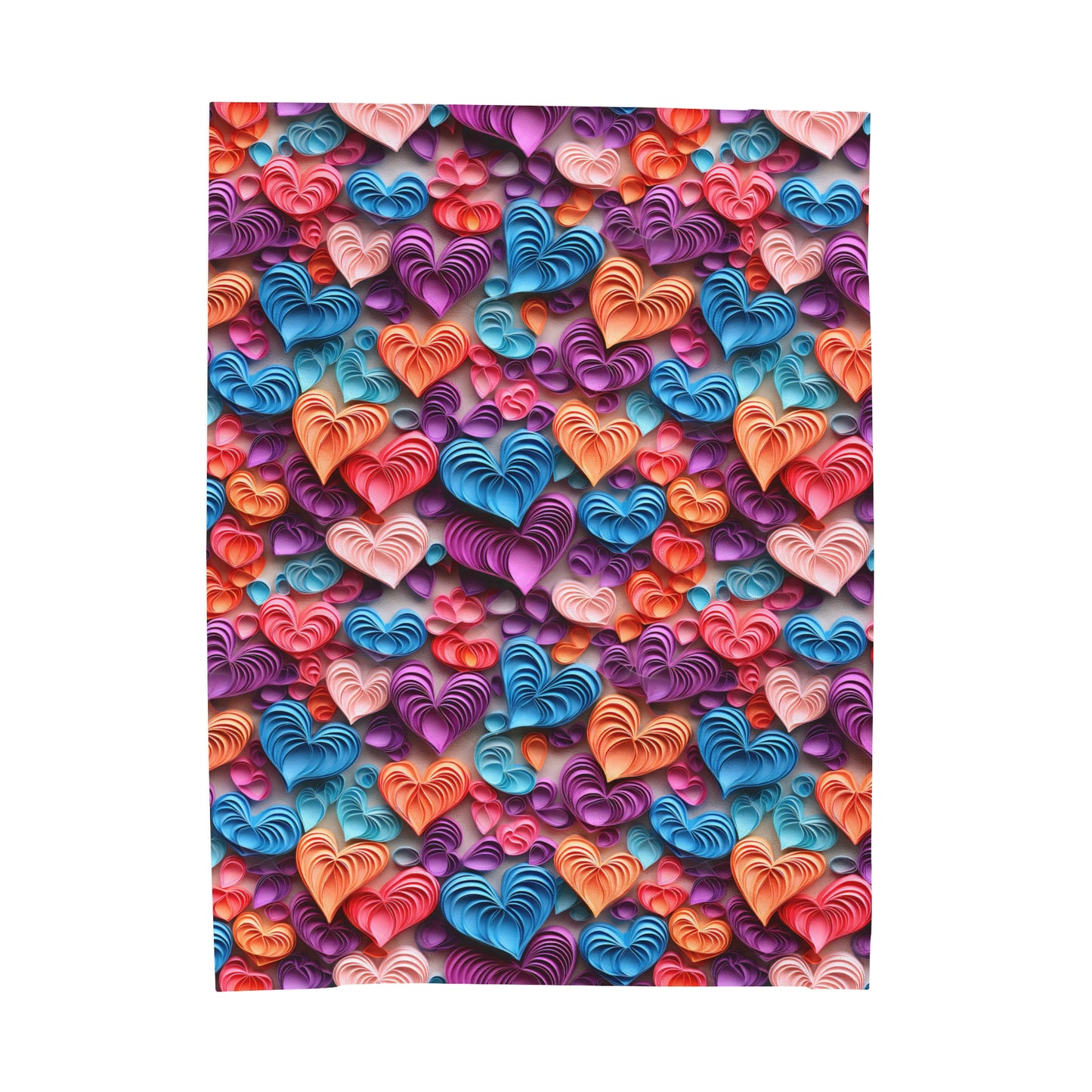 For the Love of Hearts Blanket