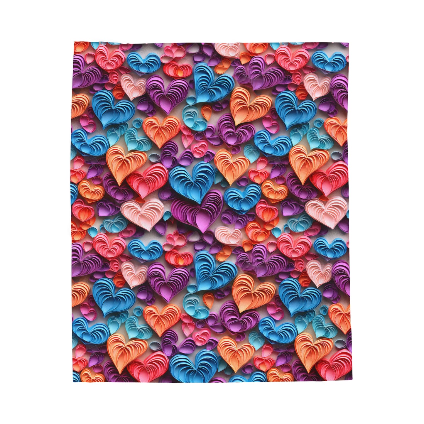 For the Love of Hearts Blanket