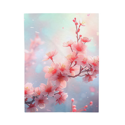 Blossoming Cherry Blossoms Blanket