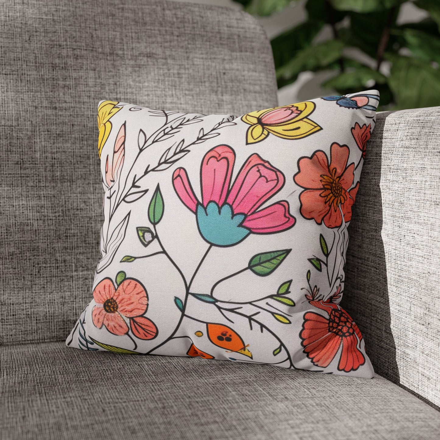 Blooming Garden Pillow Cover