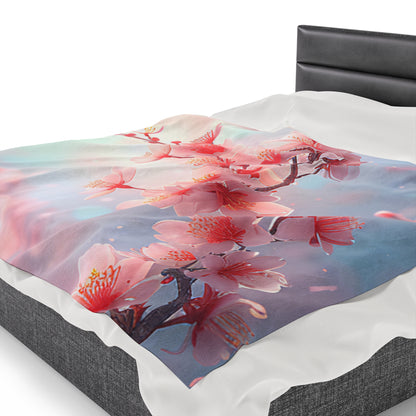 Blossoming Cherry Blossoms Blanket