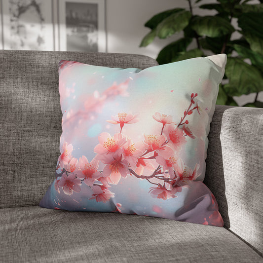 Blossoming Cherry Blossoms Pillow Cover