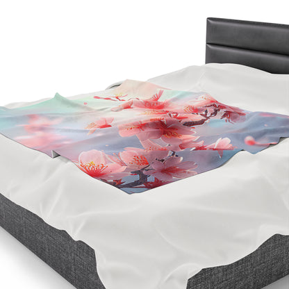 Blossoming Cherry Blossoms Blanket