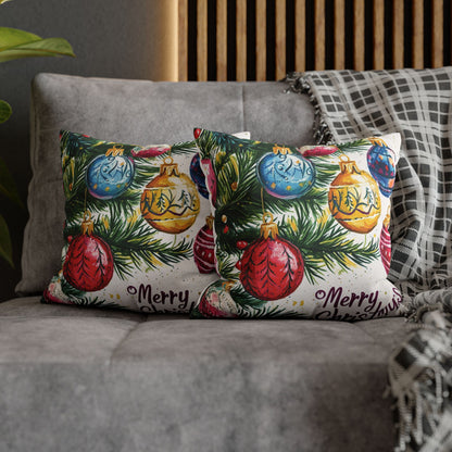 Ornamented Joy Throw PIllow Cover