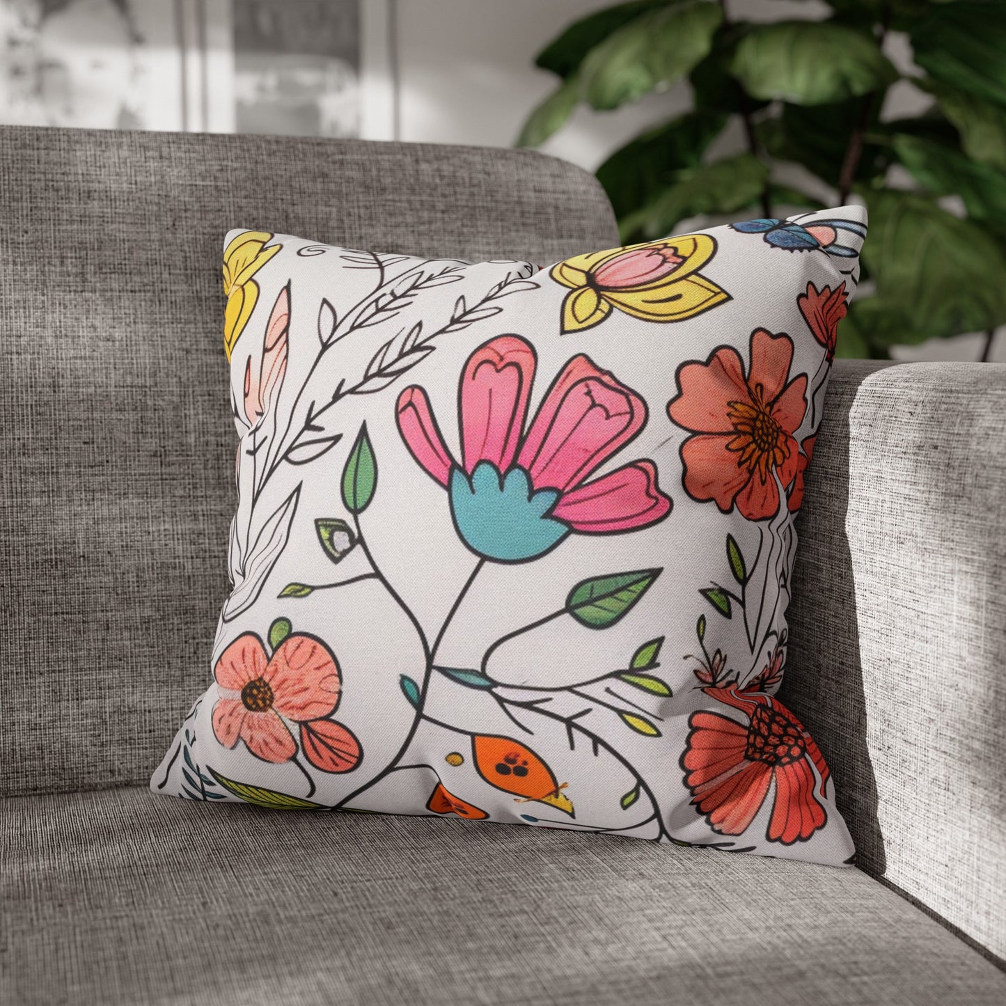 Blooming Garden Pillow Cover