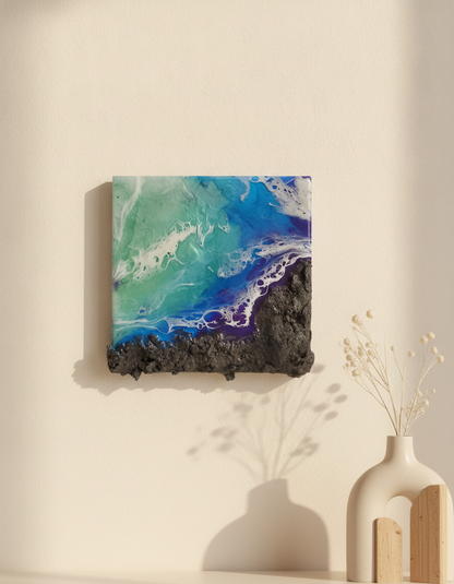 Azure Drift | 6 × 6″