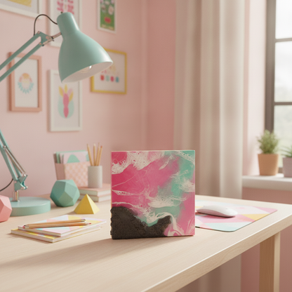 Fuchsia Shores | 6 × 6″