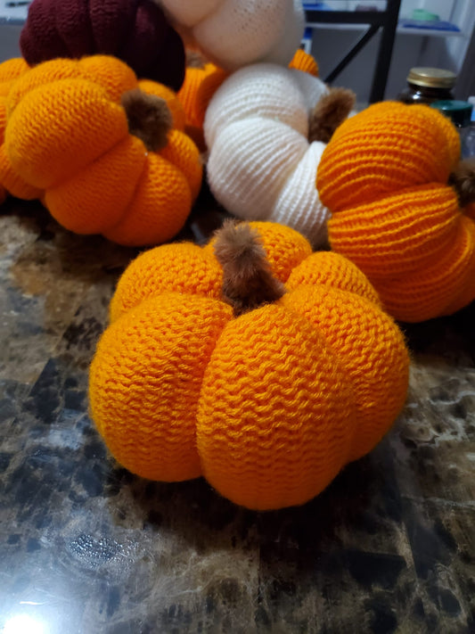 Hand Knitted Pumpkin