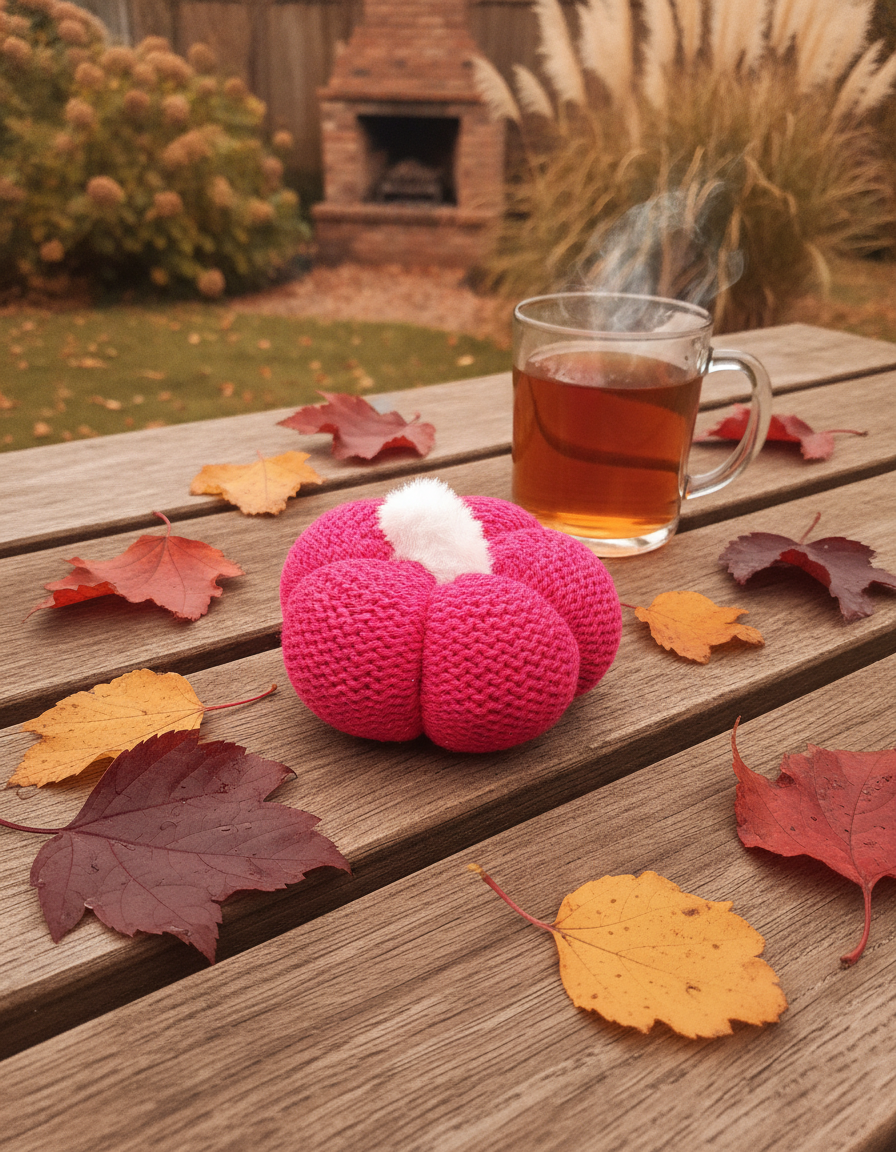 Hand Knitted Pumpkin
