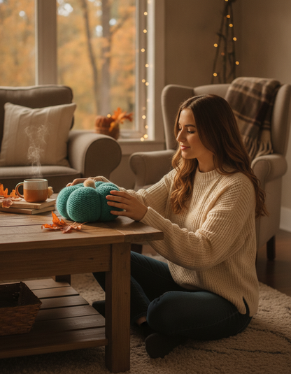 Hand Knitted Pumpkin
