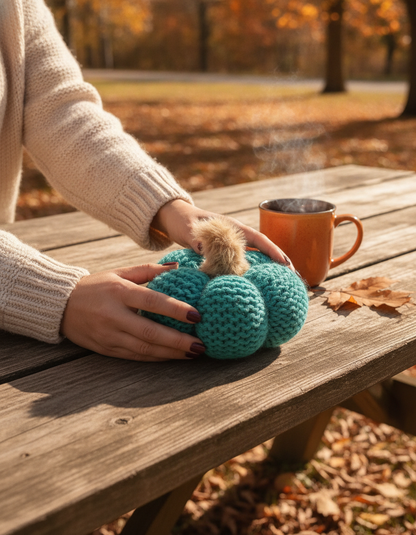 Hand Knitted Pumpkin