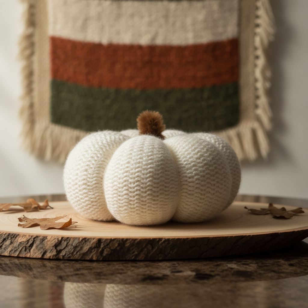 Hand Knitted Pumpkin