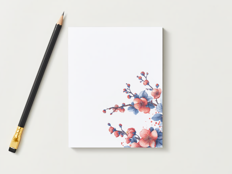 Whispering Petals Notepad