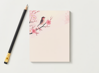 Cherry Blossom Birdie Breeze Notepard