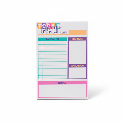 Today's Plan Planner Notepad (Ta-Da List)